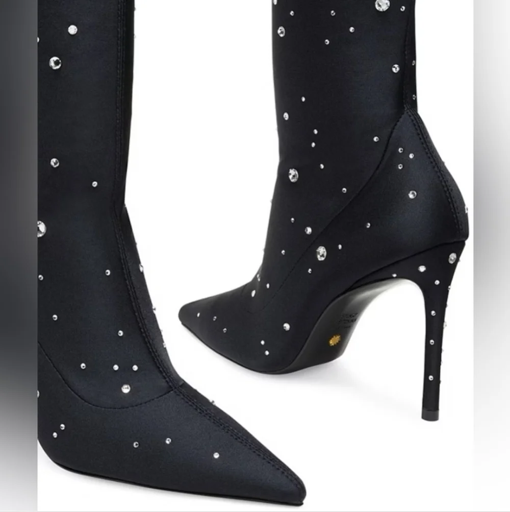STUART WEITZMAN Over The Knee Boots Black Size 7 New